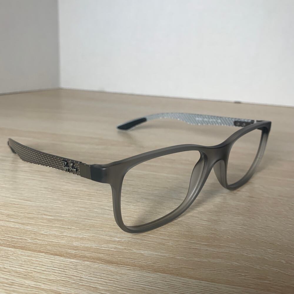Nwot Ray-Ban Rb8903 5244 Eyeglasses Carbon Fiber Gray 53-18-145